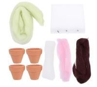iplusmile Beginner Needle Felting Kit, DIY Wool Flowerpot Craft