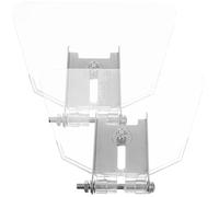 iplusmile Bench Shield Kit 2pcs Eye Guards for Bench Grinder, Stainless Steel Eye Shield, Dust Protection, ABS Cover, Fit for Bench Type 125/150 Grinders, Workshop Use