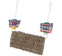 iplusmile Bird Swing Hanging for Parakeet and Small Birds, Climbing Perch Stand with Hammock for Parrot Cage Accessories, Summer Hanging Hamster for Cage Play