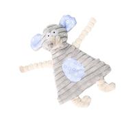 iplusmile Bite Resistant Cartoon Animal Plush Dog Chewing Educational Sound Making Plaything for Pets for Home and Shop Use Rat Grey