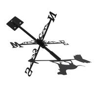 iplusmile Black Dachshund Dog Metal Weather Vane Roof Mount Wind Direction Indicator with Easy Installation and Iron Material for Patio and Garden Outdoor Decoration