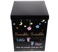 iplusmile Black Paper Gender Reveal Box with Proper Capacity, Delicate and Unique Design for Shower or Birthday Party to Create a Happy Atmosphere, Safe and Practical Balloon Paper Box