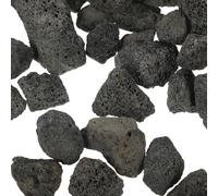 iplusmile Black Volcanic Lava Rocks Aromatherapy Pad 500g Pack 2-3cm Natural Aquarium Stone Decor for Fish Tank and Flowerpot Decoration