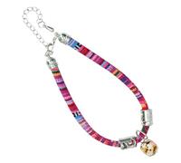 iplusmile Bohemian Ethnic Style Cat Collar with Bell, Chic Rose Red Pet Neck Decor, Unique Cat Necklace for Daily Wear and Festive Use