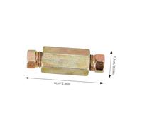 iplusmile Brake Line Pressure Fittings with Inner Thread Screws Metal Construction for Iron and Copper Tubing Leak Resistant Flared Ends Brake Pipe Connectors Easy Installation