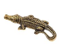 iplusmile Brass Crocodile Keychain Pendant Vintage Hanging Ornament for DIY Keychains Necklaces and Bracelets Delicate Craft with Unique Design and Fine Workmanship