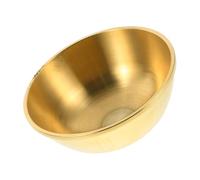 iplusmile Brass Home Decor Traditional and Design with Intricate Cup 10cm Golden Round Decorative Bowl Versatile Use Offering Temple Supplies