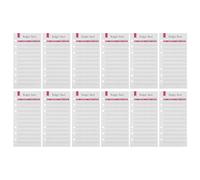 iplusmile Budget Planner Refills Binder Inserts 6-hole Punched 12pcs A6 Paper Sheets for Personal Monthly Budget Plan and Monthly Bills Portable and Easy to Change