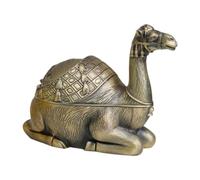 iplusmile Camel Ashtray Windproof Metal Ash Container with Lid Large Capacity Portable Zinc Alloy for Office Indoor Use