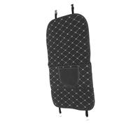 iplusmile Car Seat Back Protector Kick Mat with Storage Pockets, Black Leather Backseat Organizer and Anti-kick Pad for Vehicle Back Seat Protection