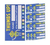 iplusmile Cards Redeeming for Collecting Points Rewards Reward and Features 250pcs Cartoon Card Punch Incentives Students Classrooms and Housework