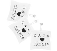 iplusmile Catnip for Cats 3pcs Pack 10x7cm Scratch Resistant Polyester with Catnip and Pp Cotton Soft Filling Interactive Indoor Play Sack for Kitty