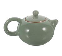 iplusmile Ceramic Kungfu Tea Pot with Ice Crackle Glaze, Compact Handcrafted Chinese Teakettle for Loose Leaf Tea, Portable Home and Office Teaware, Plum Green Color