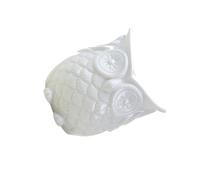 iplusmile Ceramic Owl Plant Pot for Succulents and Cactus with Drainage, Creative White Owl Shaped Planter for Small Flowers and Green Plants, for Table and Office Decoration