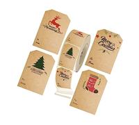 iplusmile Christmas Self Adhesive Seal Stickers Festive Xmas Label Stickers for Gift Wrapping Party Decoration and Holiday Crafting Unique Patterns for Mall Cafe and Cake Shop Use