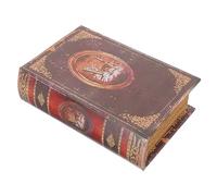 iplusmile Christmas Wood Bible Storage Box Small Deer Totem Candy Treat Gift Case Festive Decorative Xmas Present Packaging for Sweets Chocolates Handicrafts