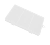 iplusmile Clear Paper Clips Storage Box with Compartments Large Capacity Organizer for Office Holders Small Parts Case Multi Use Storage for Paperclip Holders Thumbtacks Pins Screws Portable