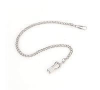 iplusmile Clip Pocket Watch Chain- Silver Plated Pocket Chain for Men- 14inch Length, Secure your Watch in Place, Fit Great for Men