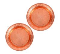 iplusmile Copper Bowl Decorative Bowl 2pcs, Hammered Finish Golden Copper, 10.9cm/4.29in, Candy Dish for Boho Vintage Modern Home Decor