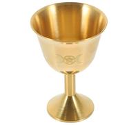 iplusmile Copper Water Offering Cup for Enthusiasts of Eastern Deities, Resistant to Aging and Does Not Fade Easily, Golden Copper Cup for Use in A Temple Or at Home