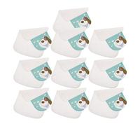 iplusmile Cotton Sweat-Absorbing Towels 10 Pcs White Cotton Sweat Pad for Soft Moisture-Wicking Towels for Feeding Times and Kindergarten