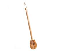 iplusmile Creative Coconut Fiber Toilet Brush with Long Handle, Non-dead Angle Restroom Cleaning Brush for Bathroom, Sturdy Closestool Scrubber Cleaning Tool