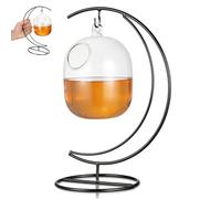 iplusmile Creative Hanging Glass Wine Cup with Iron Frame for Table Decoration and Parties, Safe and Stylish Drinkware Suitable for Bars and Home Use