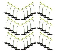 iplusmile Cute Four Leaf Clover Hair Clips with Spring Clip 50pcs Plastic and Iron Material, Resistant to Deformation Hair Accessories for Women and Daily Wear