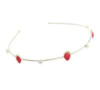 iplusmile Cute Fruit Headband for Women, Alloy Material, Sturdy and Long-term Use Hair Accessory, for Daily Life and Wedding Ceremony with Fun Strawberry Design