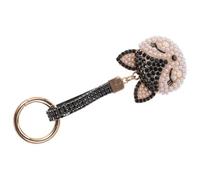 iplusmile Cute Keychain Fox Keyring Lovely Metal Imitation Pearl Decorative Easy to Decorate Gift for Thanksgiving Day