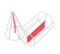 iplusmile Cylinder and Cone Geometry Teaching Models with Rotating Discs, Iron and Plastic Construction, Supports Collaborative Study and Spatial Awareness for Homeschool and Classroom Use