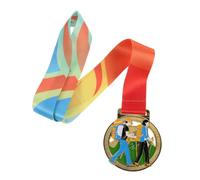 iplusmile D Embossed Hiking Award Medal for Outdoor Trekking Adults | Zinc Alloy, Smooth Coating, Weatherproof Finish, Realistic Mountain Path Design, No Burrs, for Cross Country Use