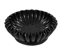 iplusmile Decorative Bowl Modern Resin with Scalloped Edge Black Home Decor Bowl Resistant to Fading for Holding Jewelry Or Snacks for Living Room Or Coffee Table