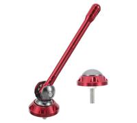 iplusmile Decorative Plate Antenna Trim for Motorcycle and Scooter, Red Aluminium Alloy Short Antenna with Wide Compatibility, Unique Design for DIY Enthusiasts and Improving Visibility