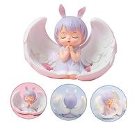 iplusmile Delicate Doll Shaped Cake Topper Vivid Praying Angel Ornament for Birthday Cupcake Decoration and Car Display Craft Cute Angel Figurine Home Decor