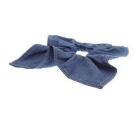 iplusmile Denim Blue Large Hair Scrunchie Set Elastic Bow Hair Ties Chunky Square Fabric Ponytail Holders
