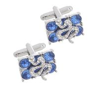 iplusmile Diamond Snake Cufflinks for Men'S Shirts, Agate French Cuff Studs, 1 Pair with Smooth Rounded Edges, Suitable for Business and Birthday Celebrations