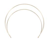 iplusmile Divine Ring Headband Golden Angel Hair Accessory for Wedding Fairy Headpiece Double Hair Hoop for Women for Photoshoots and Costume Parties
