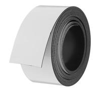 iplusmile DIY Magnetic Writable Erasable Name Tag Labels 30mm Wide White Roll 3 Meters Long Multipurpose Magnetic Strips for Whiteboards Lockers Containers Organization