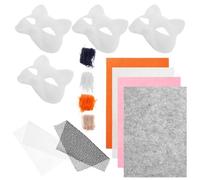 iplusmile DIY Parties Easy Remove Creative to Attach for Hand-painted Kit with Plush Plastic Materials Painting Activities