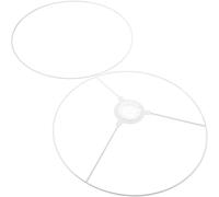 iplusmile DIY Ring Lamp Shade 30Cm Metal Lamp Shade Frame Holder for Pendant Light and Chandelier 2Pcs Set Useful for Household Lighting