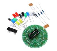 iplusmile DIY Sound Activated Rotating LED Light Kit, Colorful Electronic Water Flowing Light Module, Small Bulb Soldering Practice Set for Science Experiments and Circuit Assembly