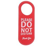 iplusmile Do Not Disturb PU Leather Door Hanger 8.8 X 3.3 Inches with English Text for Office, Hotel and Personal Rooms