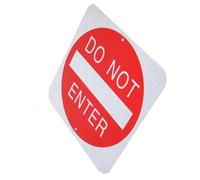 iplusmile Do Not Enter Sign Rustproof Aluminum Reflective Traffic Warning Sign for Indoor Outdoor Safety Road