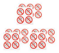 iplusmile Do Not Touch Stickers - 30 Pack Round Laminated Vinyl Stickers Signs Warning Signs Safety Warning Sign Stickers No-Touch Sign Stickers 25mm