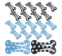 iplusmile Dog Hair Clips Easy Application and Comfortable Fit Bone-shaped 20pcs Hairpins Metal Snap for Puppies and Dogs for Pet Hair Decoration and Cosplay