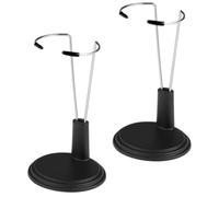 iplusmile Doll Stand 2Pcs Adjustable Vertical Organizer Display Brackets Stable Stainless Steel PVC Supports for Collectible Dolls Home and Shop Use