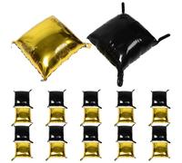 iplusmile Double Sided Square Foil Balloons Lightweight Aluminum Foil Material Wall Backdrop 25pcs with Stable Hanging Strap Structure, Unique Shiny for Wedding and Birthday Party