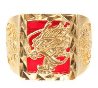 iplusmile Dragon Ring Open Ring Adjustable for Men and Boys Chinese Style Comfortable Fit Copper Decor with Fashionable Elegant Design for Graduation Season and Back to School