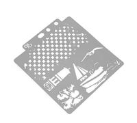 iplusmile Drawing Stencil Assorted Patterns Pet Material Washable Smooth Edges for DIY and School Projects Reusable Hollow Painting Templates for Craft Scrapbooking and Drawing